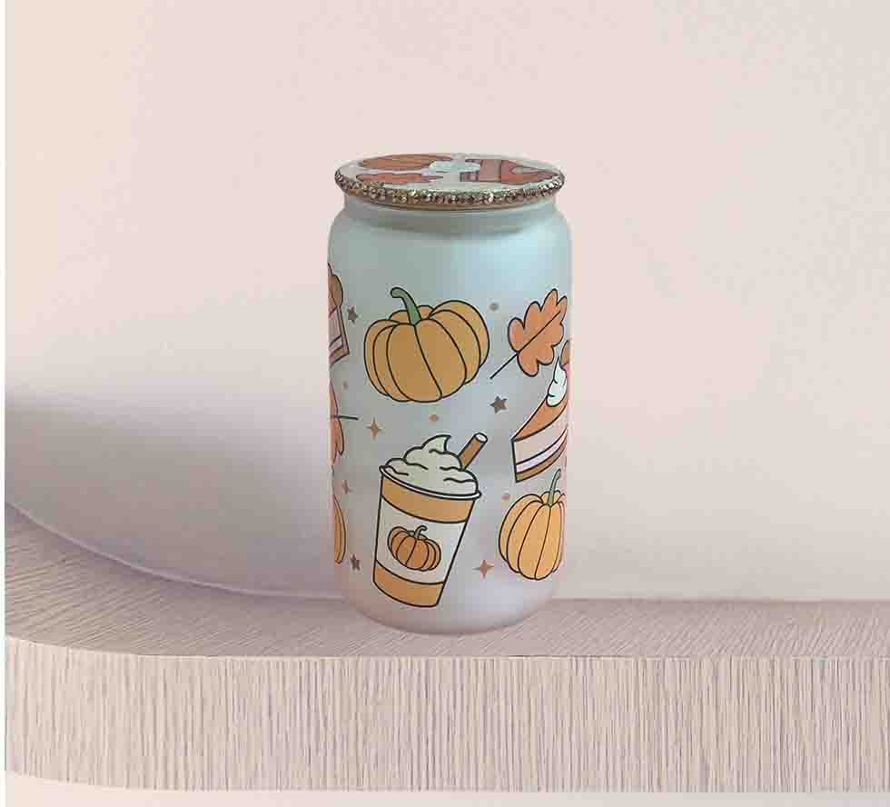 Fall Pumpkin Spice Lid