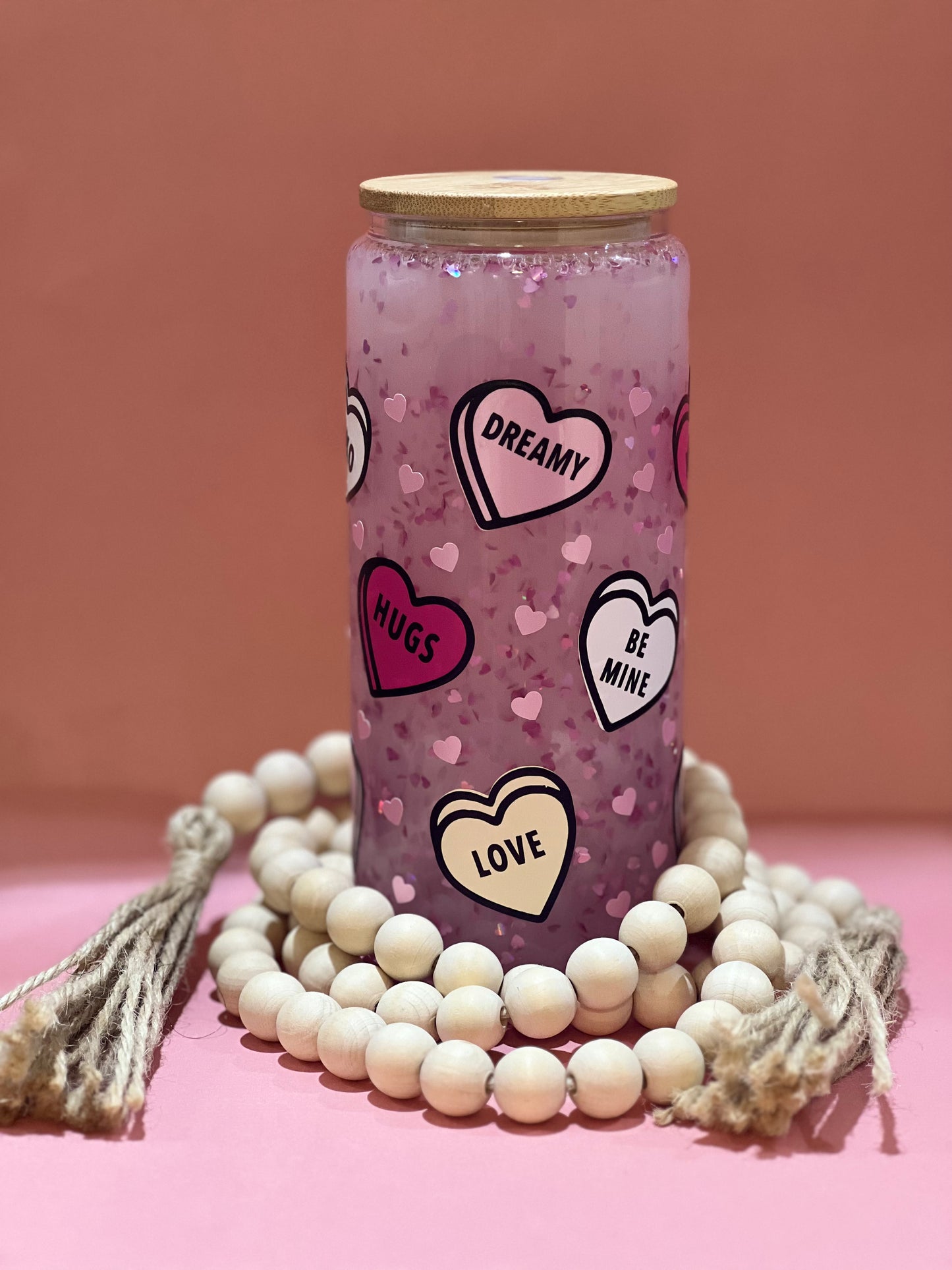 Hearts Globe Soda Can