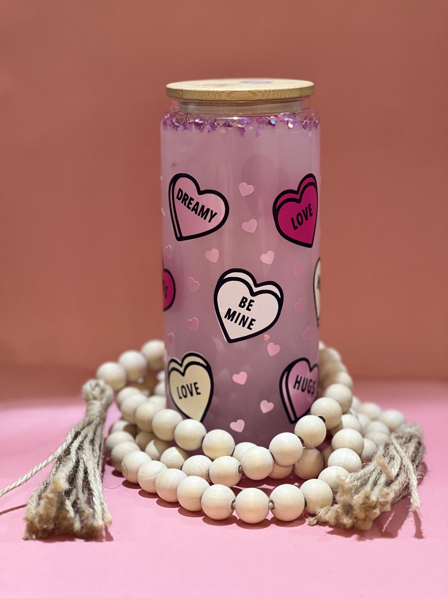Hearts Globe Soda Can